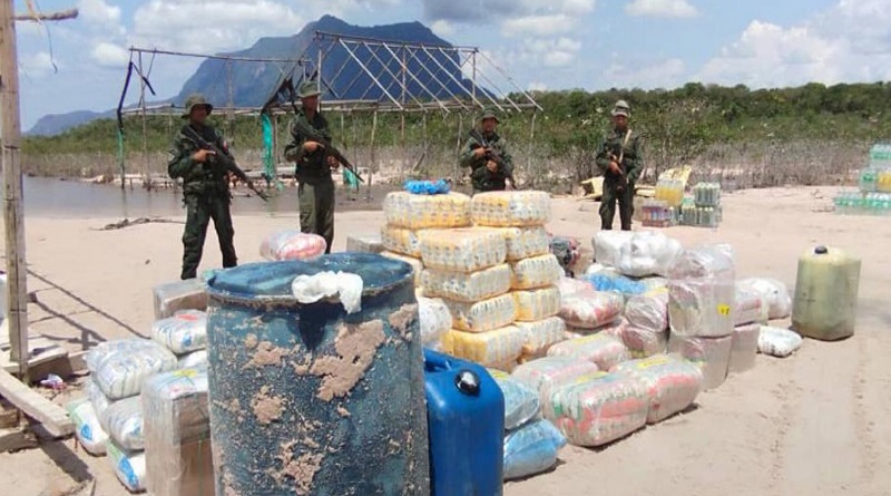 FANB incauta más de mil kilos de alimentos de contrabando en Amazonas